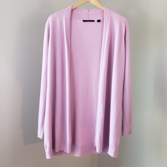 Cyrus Sweaters - Cyrus Open Front Lavender Cardigan